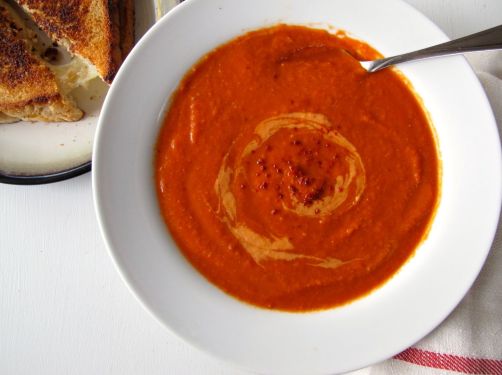 Spicy Tomato Soup with Red Lentils and Aleppo Pepper
