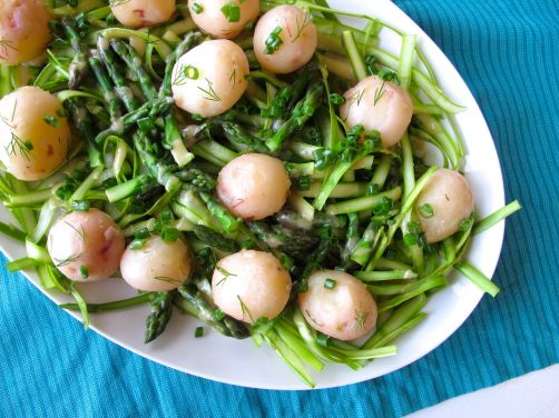 Asparagus Salad with Preserved Lemon Dressing and Passover Potatoes Asparagus Salad with Preserved Lemon Dressing and Passover Potatoes