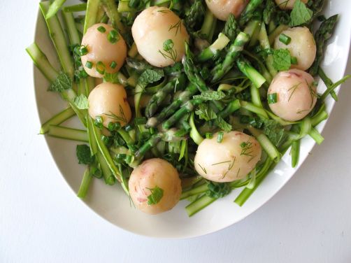 Asparagus Salad with Preserved Lemon Dressing and Passover Potatoes Asparagus Salad with Preserved Lemon Dressing and Passover Potatoes