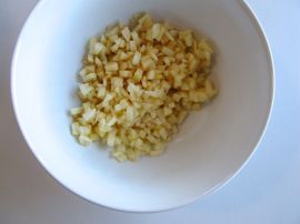 Diced apples for Charoset Diced apples for Charoset