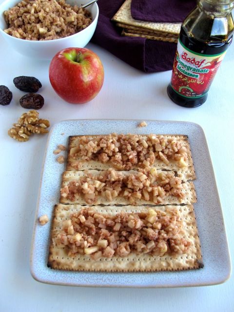 Charoset with Apples, Walnuts, Dates, and Pomegranate Molasses Charoset with Apples, Walnuts, Dates, and Pomegranate Molasses
