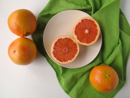Making Greyhound Granita with Candied Grapefruit Zest