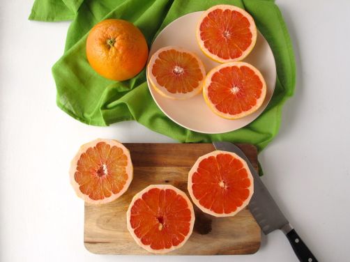 Making Greyhound Granita with Candied Grapefruit Zest