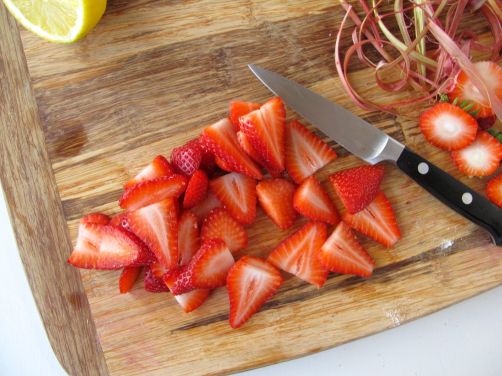 Making Brown Butter Strawberry Rhubarb Tart