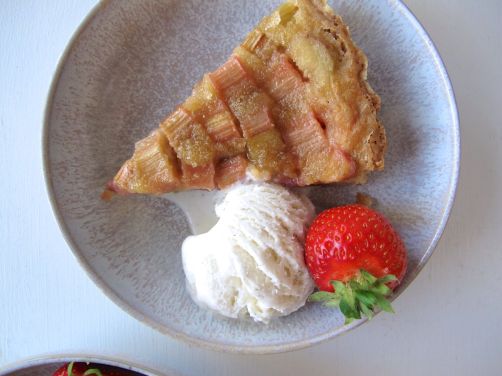Brown Butter Strawberry Rhubarb Tart