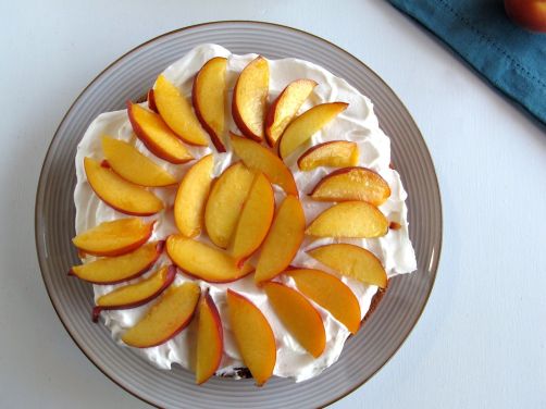 Bottom layer for Peaches and Cream Cake