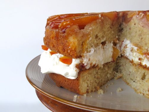 Peaches and Cream Layer Cake