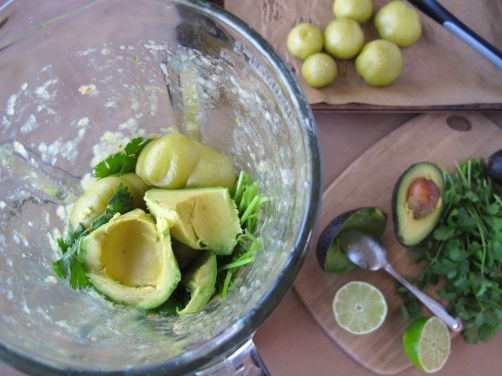Making Taqueria-Style Creamy Avocado Salsa