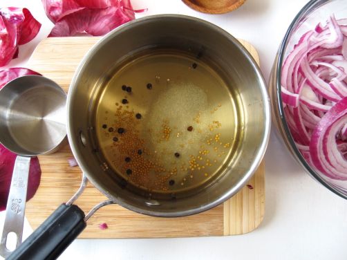 Making Quick-Pickled Red Onion