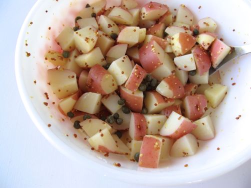 Whole-Grain Dijon Mustard Potato Salad with Capers