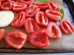 Making Roasted Tomato Gazpacho Soup