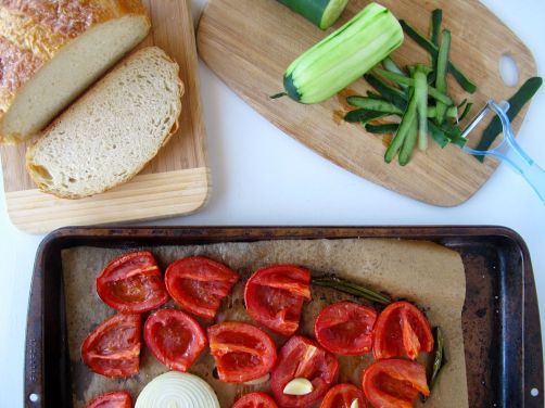 Ingredients for Roasted Tomato Gazpacho Soup