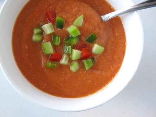 Roasted Tomato Gazpacho Soup