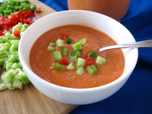 Roasted Tomato Gazpacho Soup