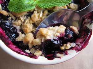 Mint-Lime Blueberry Crisp Mint-Lime Blueberry Crisp