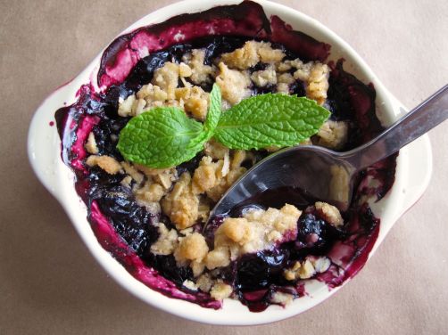 Mint-Lime Blueberry Crisp Mint-Lime Blueberry Crisp