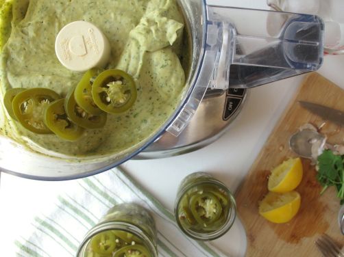 Quick-Pickled Jalapeños and Cilantro Jalapeño Hummus Quick-Pickled Jalapeños and Cilantro Jalapeño Hummus