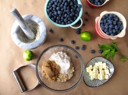 Mint-Lime Blueberry Crisp Mint-Lime Blueberry Crisp