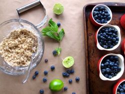 Mint-Lime Blueberry Crisp Mint-Lime Blueberry Crisp