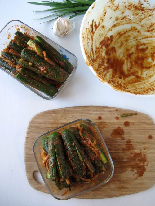 Stuffed Cucumber Kimchi (Oi Sobagi)