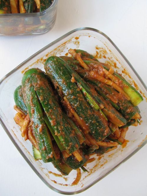 Stuffed Cucumber Kimchi (Oi Sobagi)