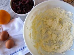 Making Orange Cardamom Cranberry Oatmeal Cookies