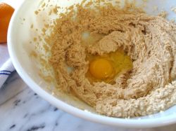 Making Orange Cardamom Cranberry Oatmeal Cookies