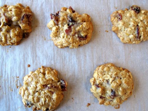 Orange Cardamom Cranberry Oatmeal Cookies