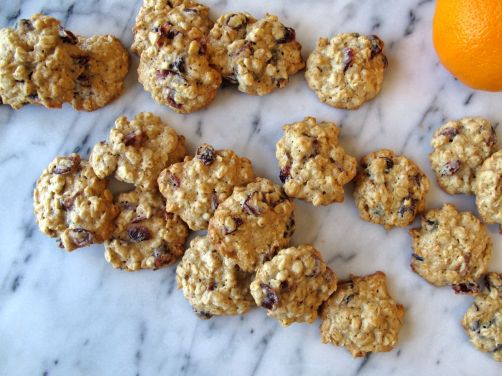 Orange Cardamom Cranberry Oatmeal Cookies