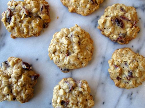 Orange Cardamom Cranberry Oatmeal Cookies