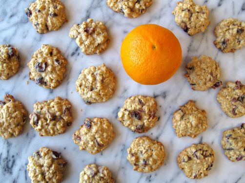Orange Cardamom Cranberry Oatmeal Cookies