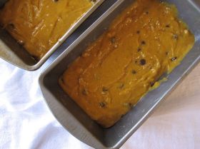 Making Pumpkin Chocolate Chip Bread