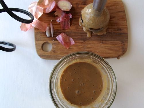 Making Balsamic Honey Vinaigrette Salad Dressing