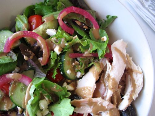 Balsamic Honey Vinaigrette and Warm Rotisserie Chicken Salad