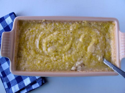 Parmesan Black Pepper Baked Polenta
