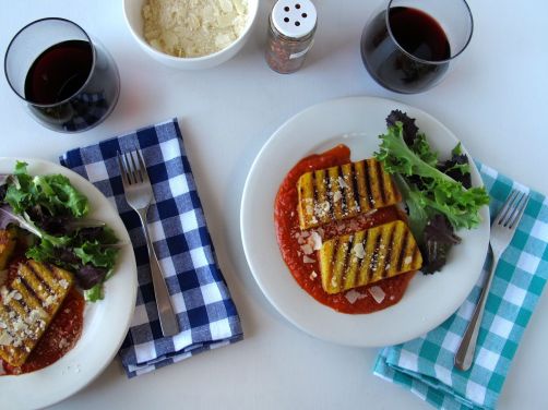 Parmesan Black Pepper Grilled Polenta