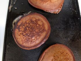 Making Orange Chocolate Pancakes