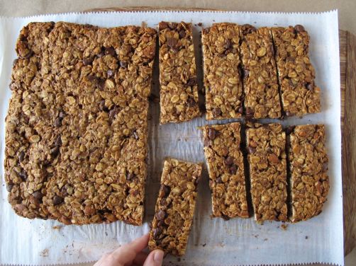 Almond Butter Chocolate Granola Bars