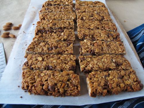 Almond Butter Chocolate Granola Bars