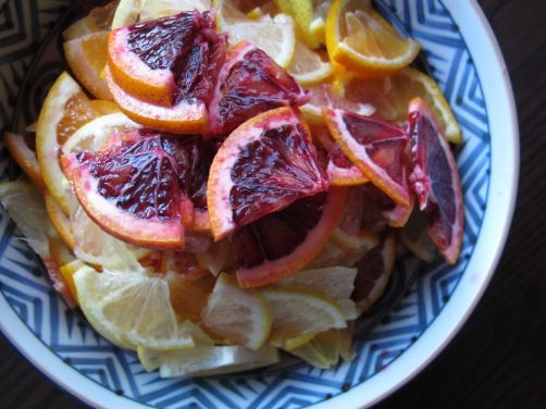 Blood Oranges and Lemons for homemade Yuzu-cha style citrus tea