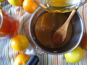 Making Yuzu-cha style Blood Orange Lemon Tea