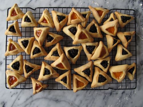 Black Sesame and Apricot Hamantaschen