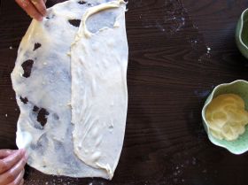 Folding Dough for Msemen - Moroccan Flatbread