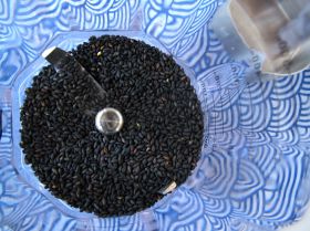 Black Sesame Seeds, ready for grinding