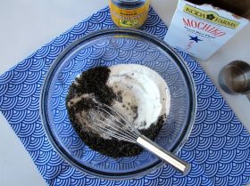 Making Black Sesame Mochi Dango