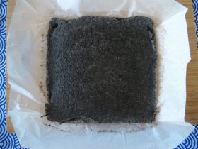 Baked Black Sesame Mochi