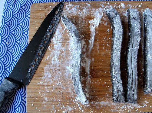 Making Kibidango-style Black Sesame Mochi Dumplings