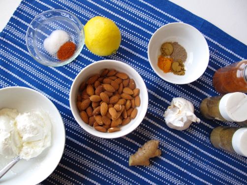 Ingredients for Nepali Spiced Almond Chicken Marinade