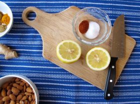 Making Nepali Spiced Almond Chicken
