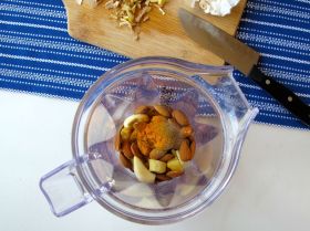 Making Nepali Spiced Almond Chicken